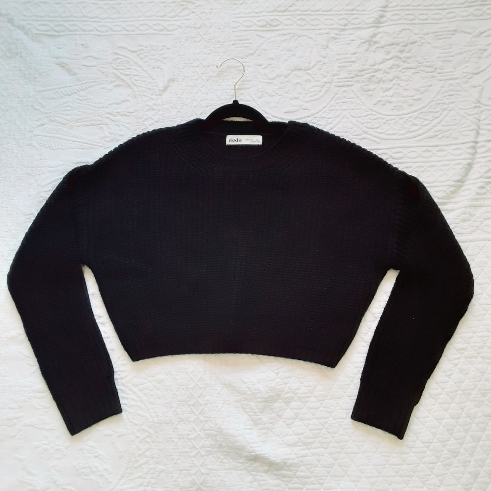 Elodie Cropped Cable Knit Sweater